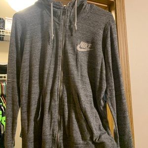 Nike grey zip up